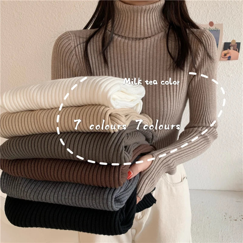 2024 Winter Knitted Turtleneck Sweater