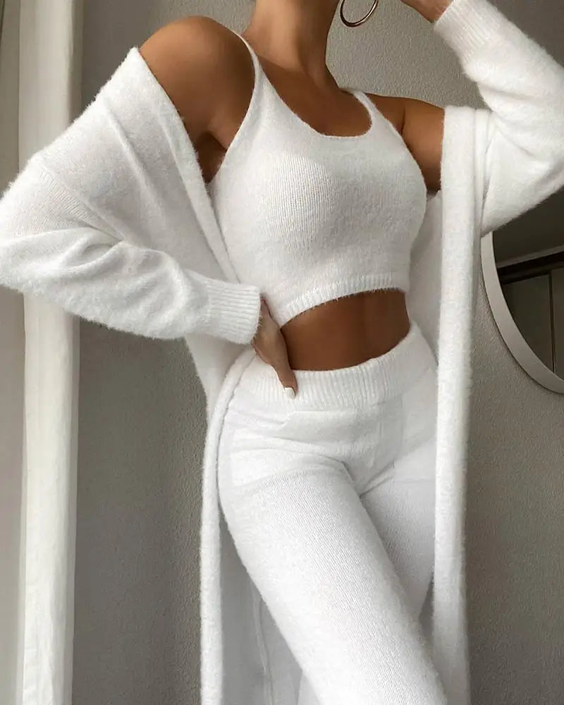 3-piece Fuzzy Fleece Loungewear