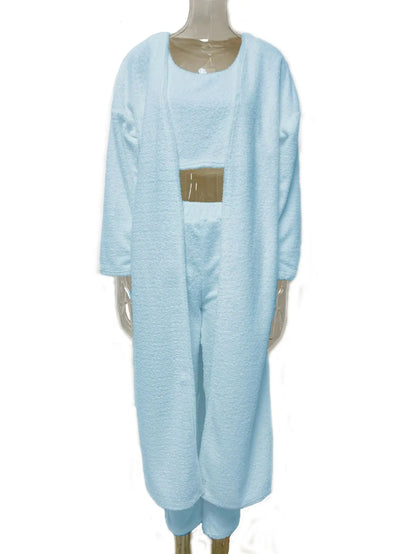 3-piece Fuzzy Fleece Loungewear