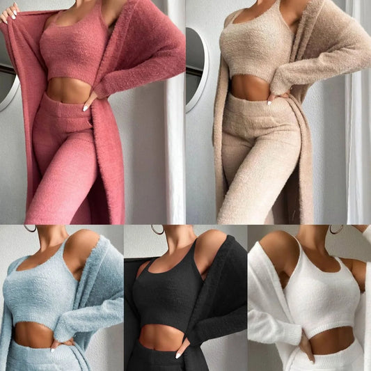 3-piece Fuzzy Fleece Loungewear